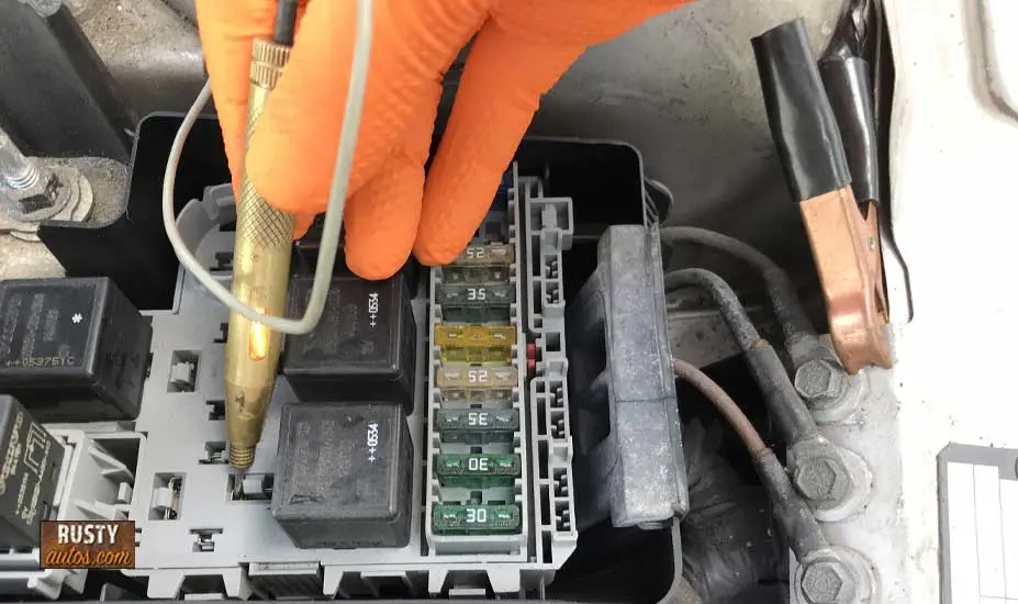 Car relay board wiring test