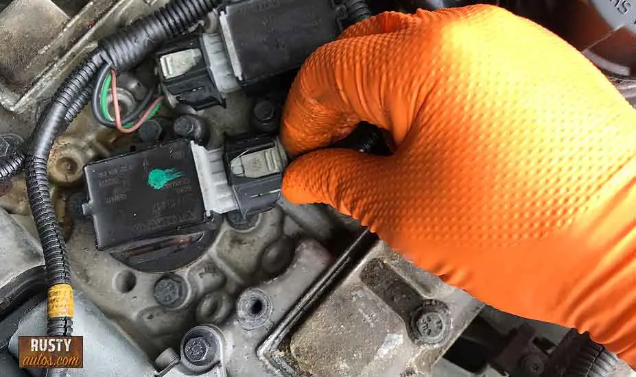 Car engine coil over plug