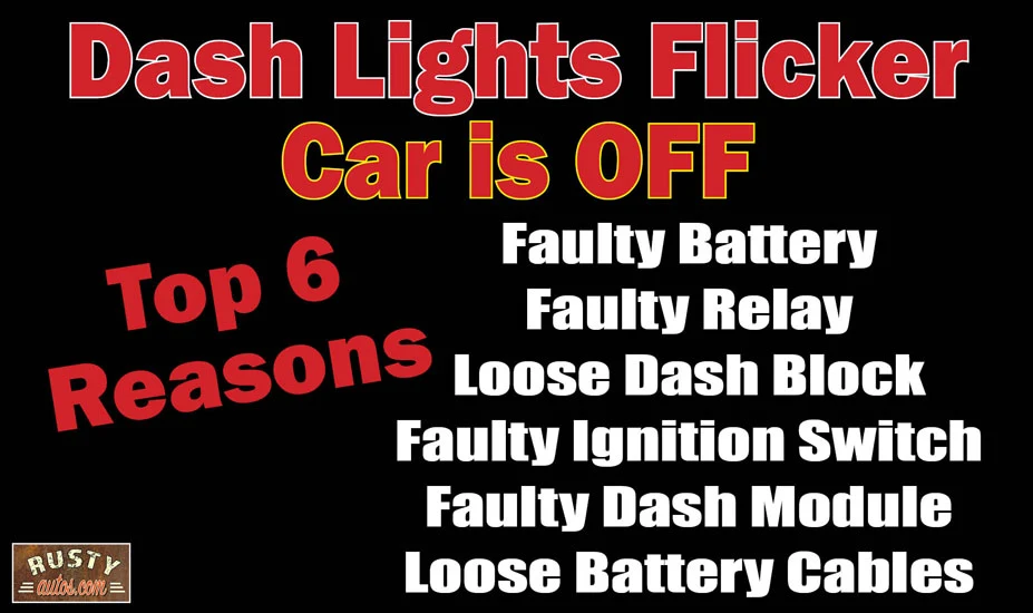 Martyr Beskatning brugervejledning Dash Lights Flicker When Car Is Off – 6 Reasons why – Rustyautos.com