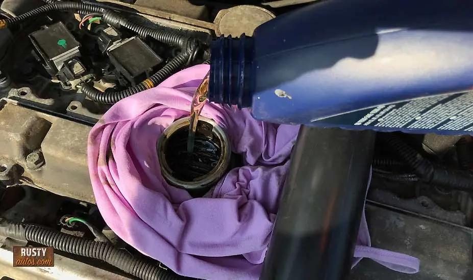 Car oil filling