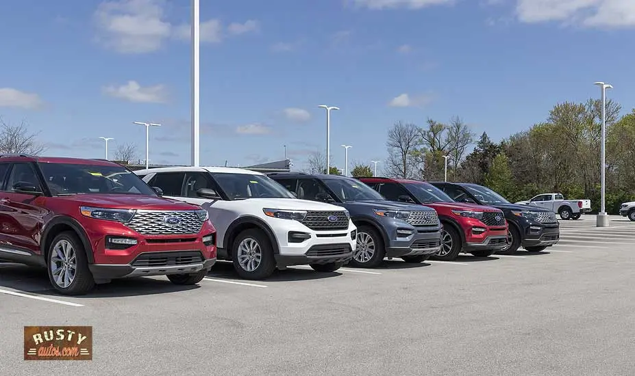 Ford Explorer display at Garage