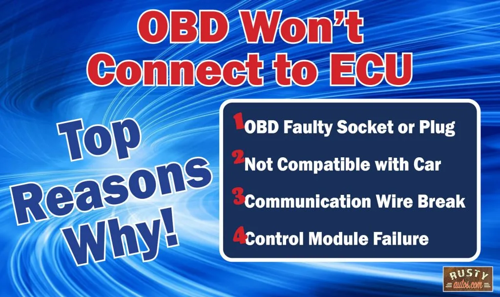 OBD2 not connecting to ECU easy fix Why Won't My OBD2 Scanner Connect to  My Car? 