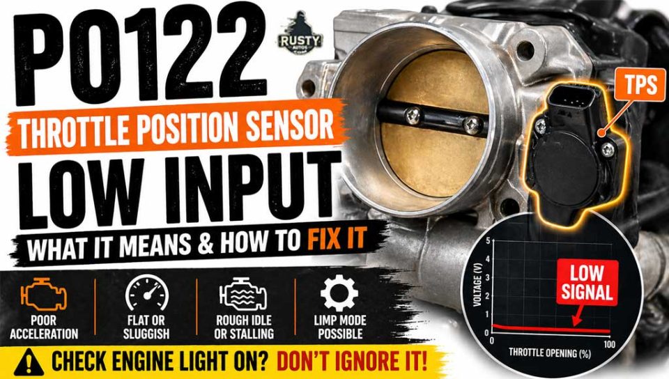 P0122 – Throttle Position Sensor Low Input (What It Means and How to ...